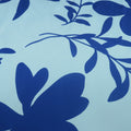 Florals on a Light Blue Background Printed Polyester Mikado Fabric - Rex Fabrics