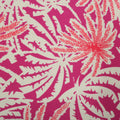 Pink and White Palm Trees Pattern Cotton Blended Broadcloth - Rex Fabrics