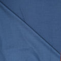 Dark Blue Double Faced Textured Nerano Super 130's & Lino Ariston Blend Fabric - Rex Fabrics