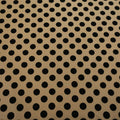 Black Tulle with Black Circles Embroidery Fabric - Rex Fabrics