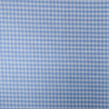 Blue And White Shepards Check Cotton Blended Broadcloth - Rex Fabrics