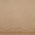 Ivory and Gold Floral Embroidered Tulle Lace - Rex Fabrics
