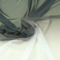 Black to White Degradé Ombré Chiffon Sheer Polyester Fabric - Rex Fabrics