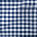 Dark Navy and White Shepards Check Cotton Blended Broadcloth - Rex Fabrics