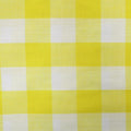Yellow and White Gingham Cotton Blended Broadcloth - Rex Fabrics