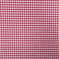 Burgundy and White Shepards Check Cotton Blended Broadcloth - Rex Fabrics