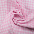 Pink and White Shepards Check Cotton Blended Broadcloth - Rex Fabrics
