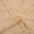 Nude Floral Corded Embroidered Lace - Rex Fabrics