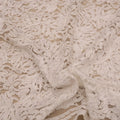 Ivory Floral Corded Guipure Lace - Rex Fabrics