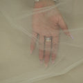 Solid Oyster Soft Tulle Fabric - Rex Fabrics