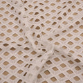 Ivory Lattice Corded Guipure Lace - Rex Fabrics