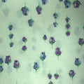 Purple and Blue Flowers Printed Cotton Blended Broadcloth - Rex Fabrics
