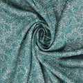Hunter Green Abstract Textured Brocade Fabric - Rex Fabrics