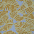 Yellow Leaves on Beige Background Brocade Fabric - Rex Fabrics