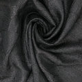 Black Leaves Textured Brocade Fabric - Rex Fabrics