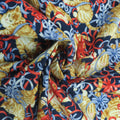 Cats and Ribbons on Navy Background Printed Cotton - Rex Fabrics