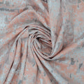 Pink and Silver Floral Abstract Textured Brocade Fabric - Rex Fabrics