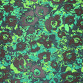 Green and Black Floral Abstract Textured Brocade Fabric - Rex Fabrics