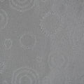 Circles on a Silver Pleated Textured Brocade Fabric - Rex Fabrics