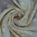 Pastel Yellow Floral Textured Brocade Fabric - Rex Fabrics