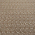 White Tulle with White Geometric Design  Embroidered Fabric - Rex Fabrics