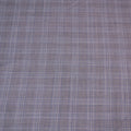 Light Gray with Blue Accents Glen Check Loro Piana Summer Tasmanian Super 130's Wool & Silk 600 Fabric - Rex Fabrics