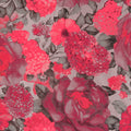 Hot Pink and Fuchsia on a Grey Background Brocade Fabric - Rex Fabrics