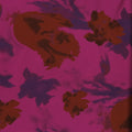 Burgundy and Purple Splatters on Fuchsia Background Brocade Fabric - Rex Fabrics