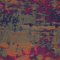 Purple and Burnt Orange Abstract Textured Brocade Fabric - Rex Fabrics