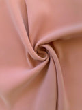 Blush Solid Semi Stretch Crepe Petalo Di Rosa Fabric - Rex Fabrics