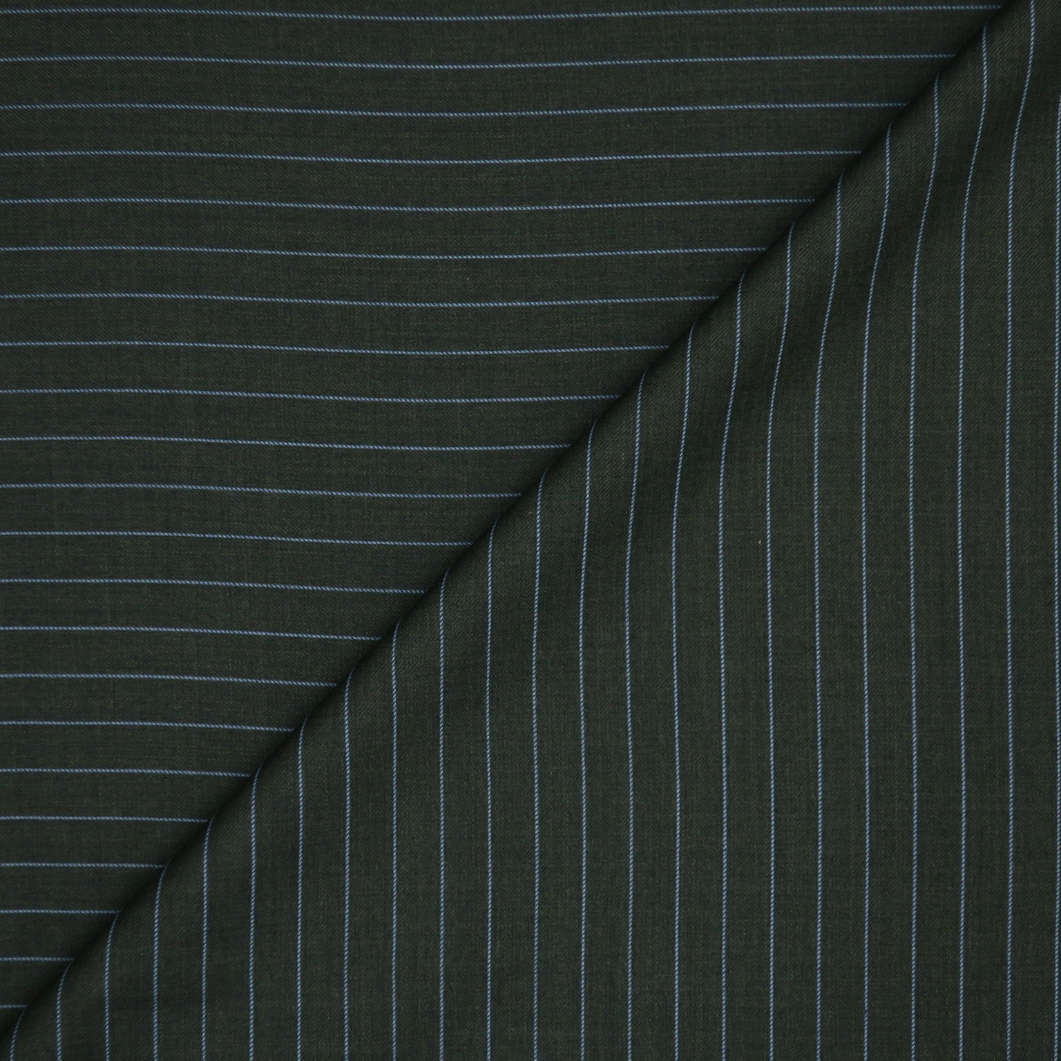 2.75 YDS Gray and Blue Striped Super 120's Wool and Cashmere