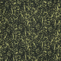Citron Green with Black Abstract Textured Brocade Fabric - Rex Fabrics