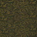 Gold Florals Lurex Thread and Black Background Brocade Fabric - Rex Fabrics