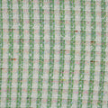 Mint and White Abstract Texture Threaded Tweed Boucle - Rex Fabrics