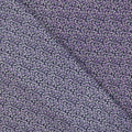 Lilac Floral on Navy Background Silk & Cotton Blend Fabric - Rex Fabrics