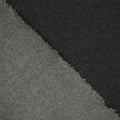 Dark Grey and Grey Solid Double Faced Polyester & Wool Blend Fabric - Rex Fabrics
