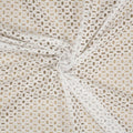 White Modern Eyelet Embroidered Cotton Lace - Rex Fabrics
