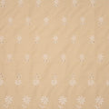 Light Coral with White Floral Embroidered Cotton Lace - Rex Fabrics