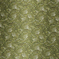 Olive Green Cheetah Animal Print Stretch Printed Satin Silk Fabric - Rex Fabrics