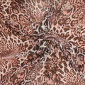 Pale Brown Leopard Printed Silk Chiffon Fabric - Rex Fabrics