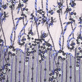 Royal Purple Sequins and Beads Floral Embroidered Tulle Fabric - Rex Fabrics