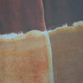 Brick Red and Orange Squares Modern Abstract Printed Chiffon Fabric - Rex Fabrics