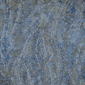 Baby Blue and Grey Lurex Thread Abstract Textured Brocade Fabric - Rex Fabrics