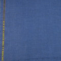 Medium Blue Wool Silk Zelander Plain Loro Piana Fabric - Rex Fabrics