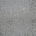 Silver Geometric Heavy Bugle Beads Embroidered Tulle Fabric - Rex Fabrics
