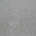 Silver Geometric Heavy Bugle Beads Embroidered Tulle Fabric - Rex Fabrics