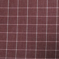 Pale Wine Windowpane Wool and Linen Calypso Dormeuil Fabric - Rex Fabrics