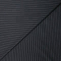 Charcoal with Grey Chalkstripe 100% Wool Amadeus Dormeuil Fabric - Rex Fabrics