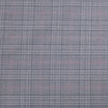 Light Gray Plaid 100% Wool Amadeus Dormeuil Fabric - Rex Fabrics