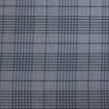 Medium Gray with Black and Windowpane Plaid 100% Wool Amadeus Dormeuil Fabric - Rex Fabrics